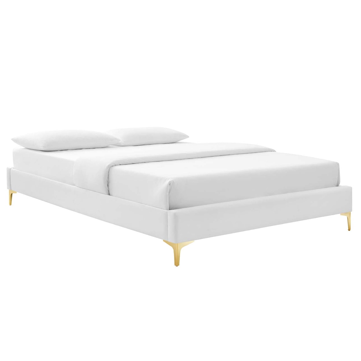 Modway Amber Amber Velvet Queen Platform Bed