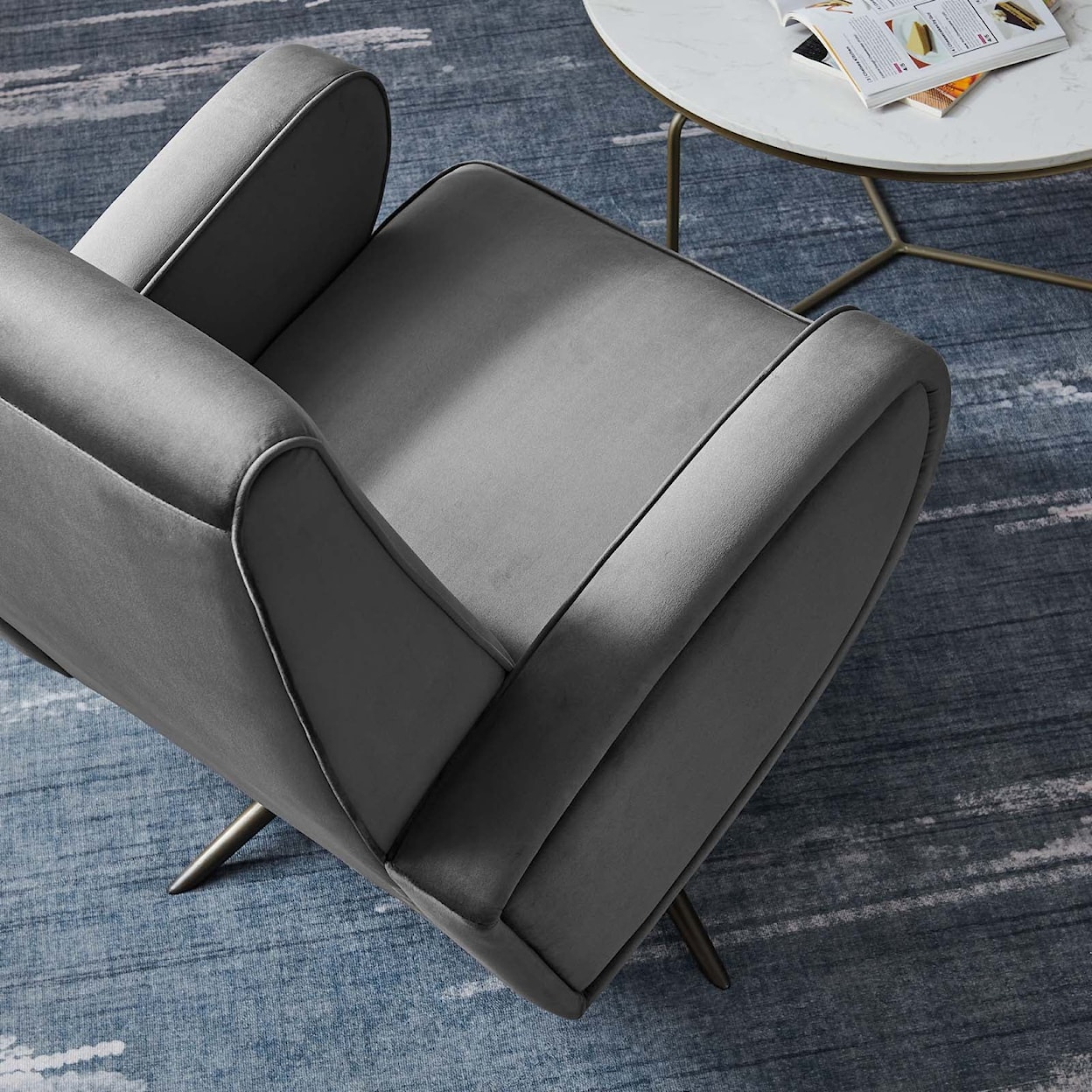 Modway Superior Superior Velvet Swivel Chair