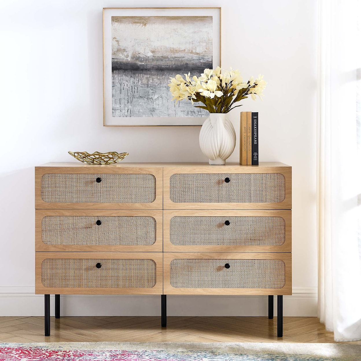 Modway Chaucer 6-Drawer Compact Dresser