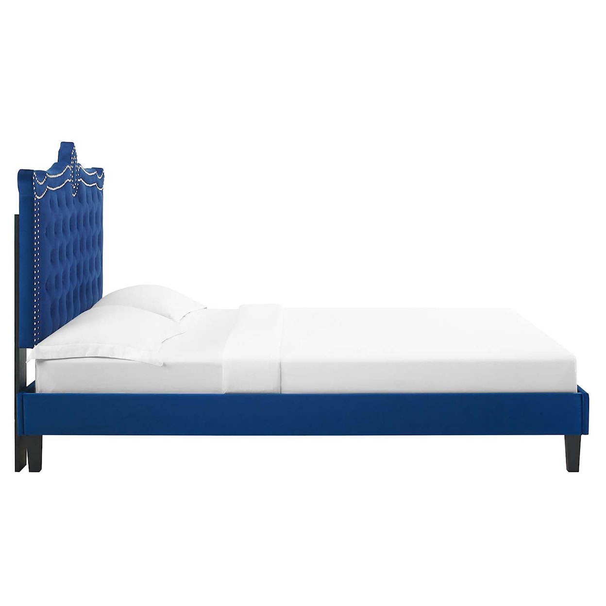 Modway Clara Clara Velvet Queen Platform Bed