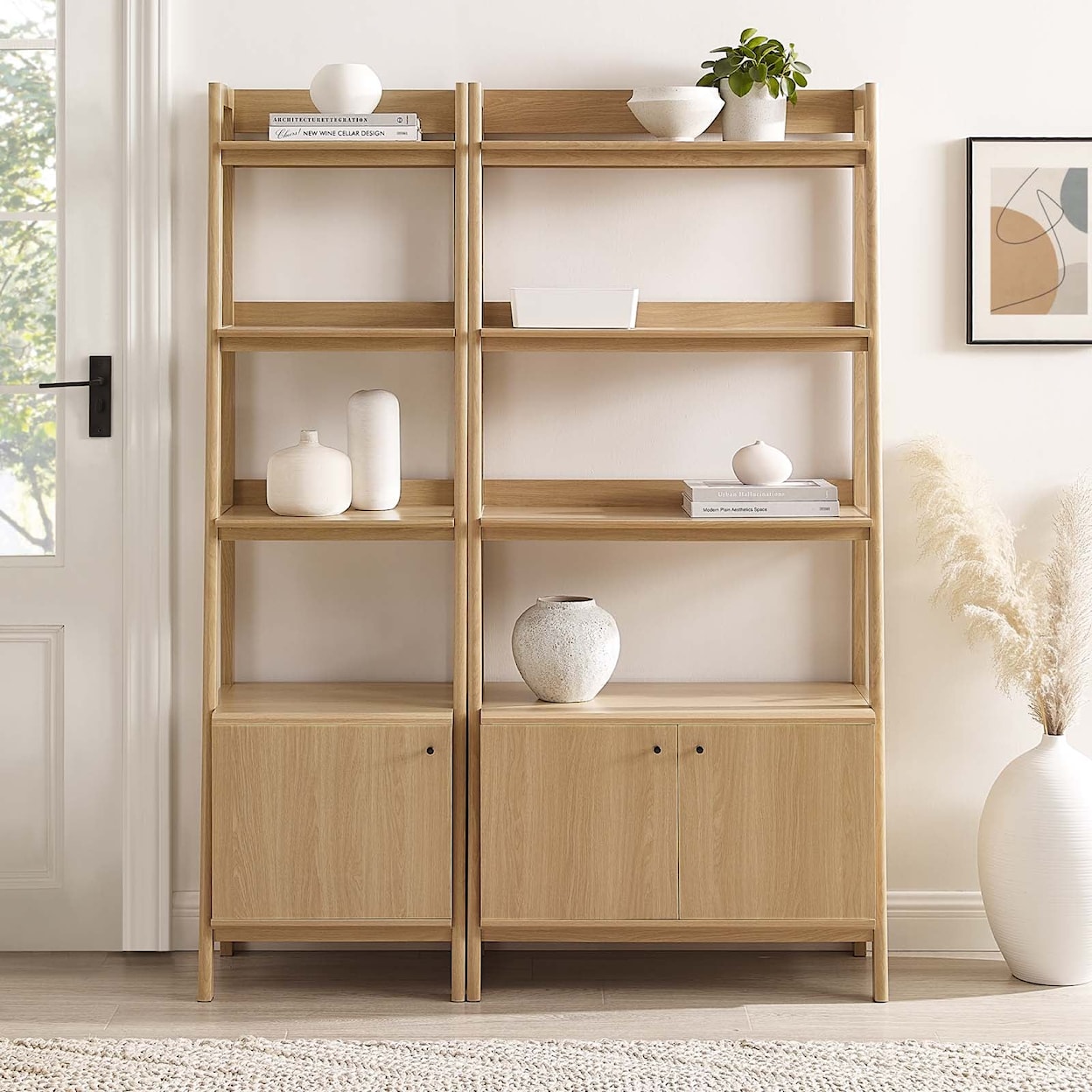 Modway Bixby Bixby Wood Bookshelves - Set of 2