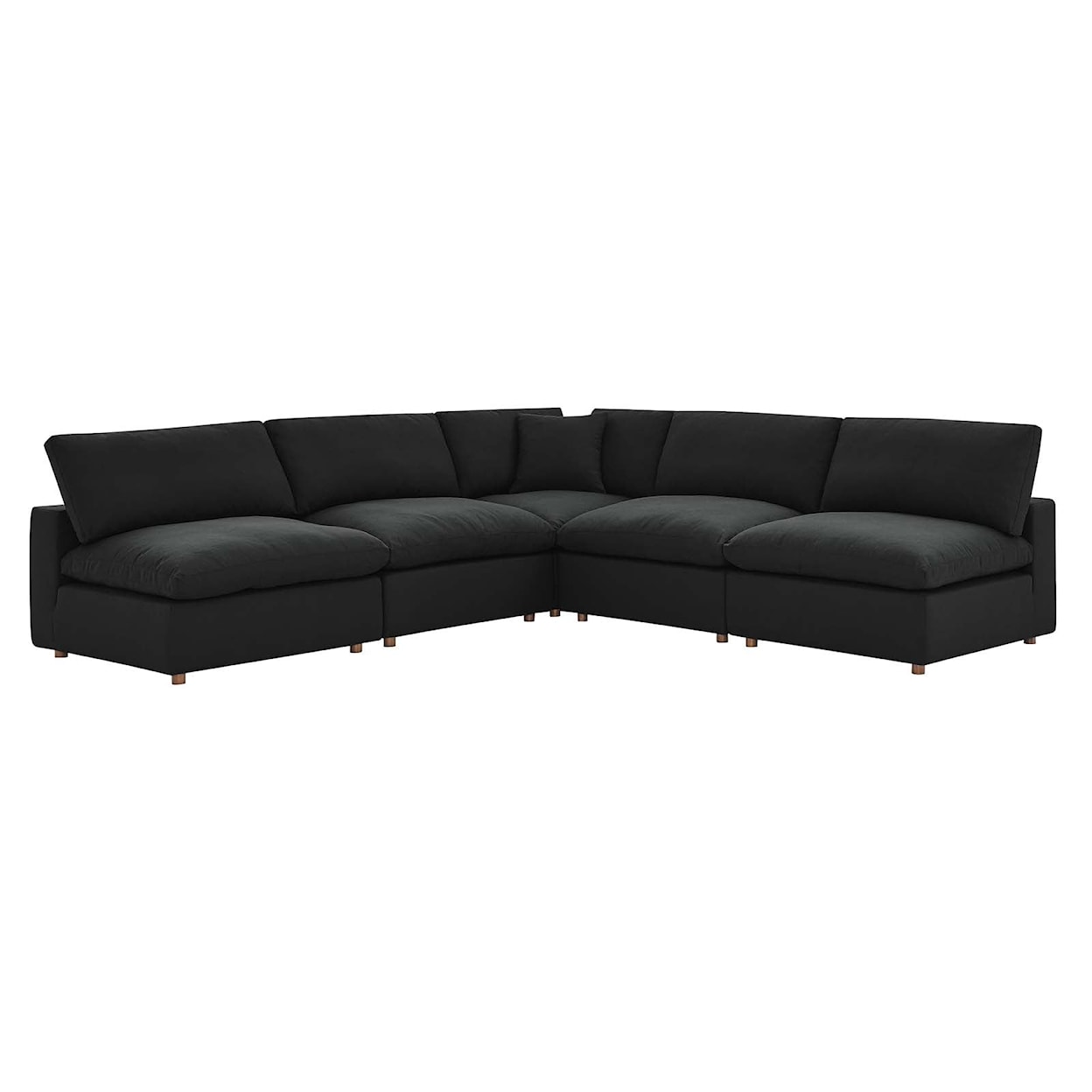 Modway Commix 5-Piece Armless Sectional Sofa