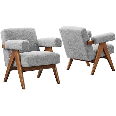 Lyra Boucle Fabric Armchair