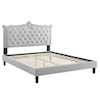 Modway Clara Clara Velvet Queen Platform Bed