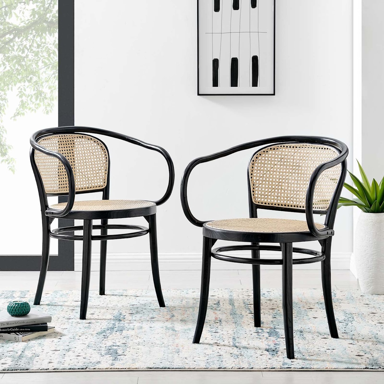 Modway Oliana Oliana Wood Dining Armchair Set of 2