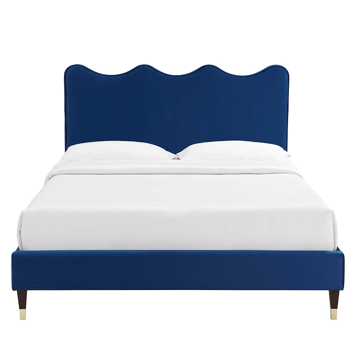 Modway Current Current Velvet Twin Platform Bed