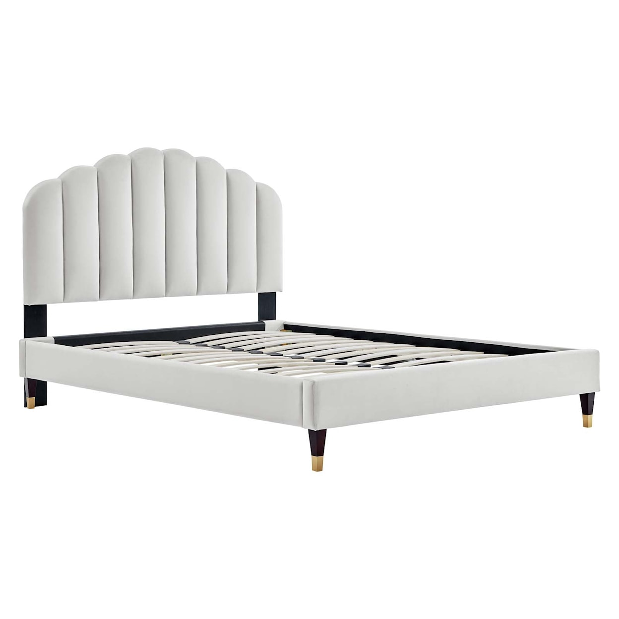 Modway Daisy Daisy Velvet Queen Platform Bed