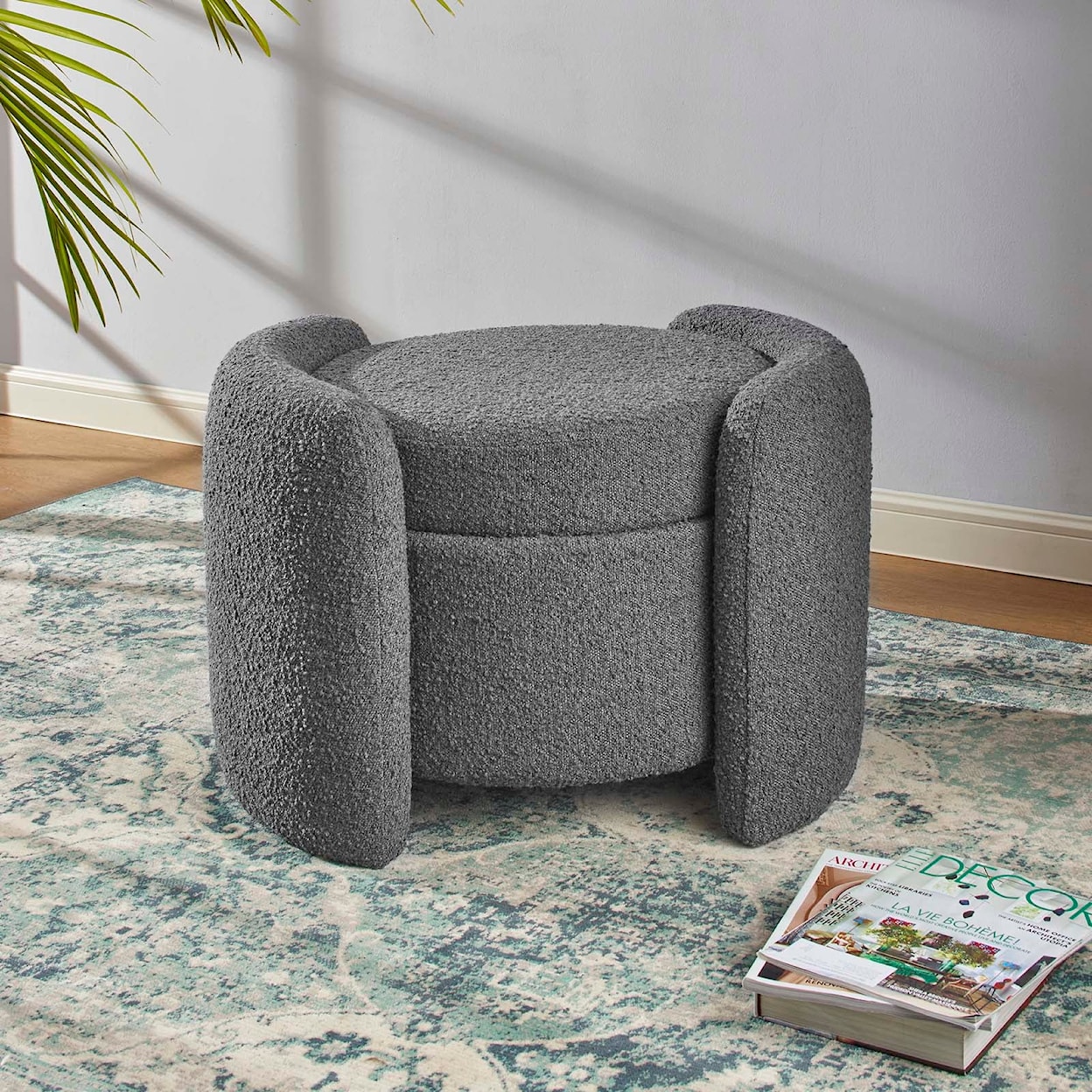 Modway Nebula Nebula Boucle Upholstered Ottoman