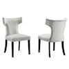 Modway Curve Curve Velvet Dining Chairs - Set of 2