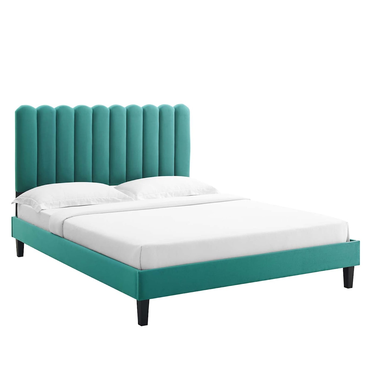 Modway Reagan Reagan King Velvet Platform Bed