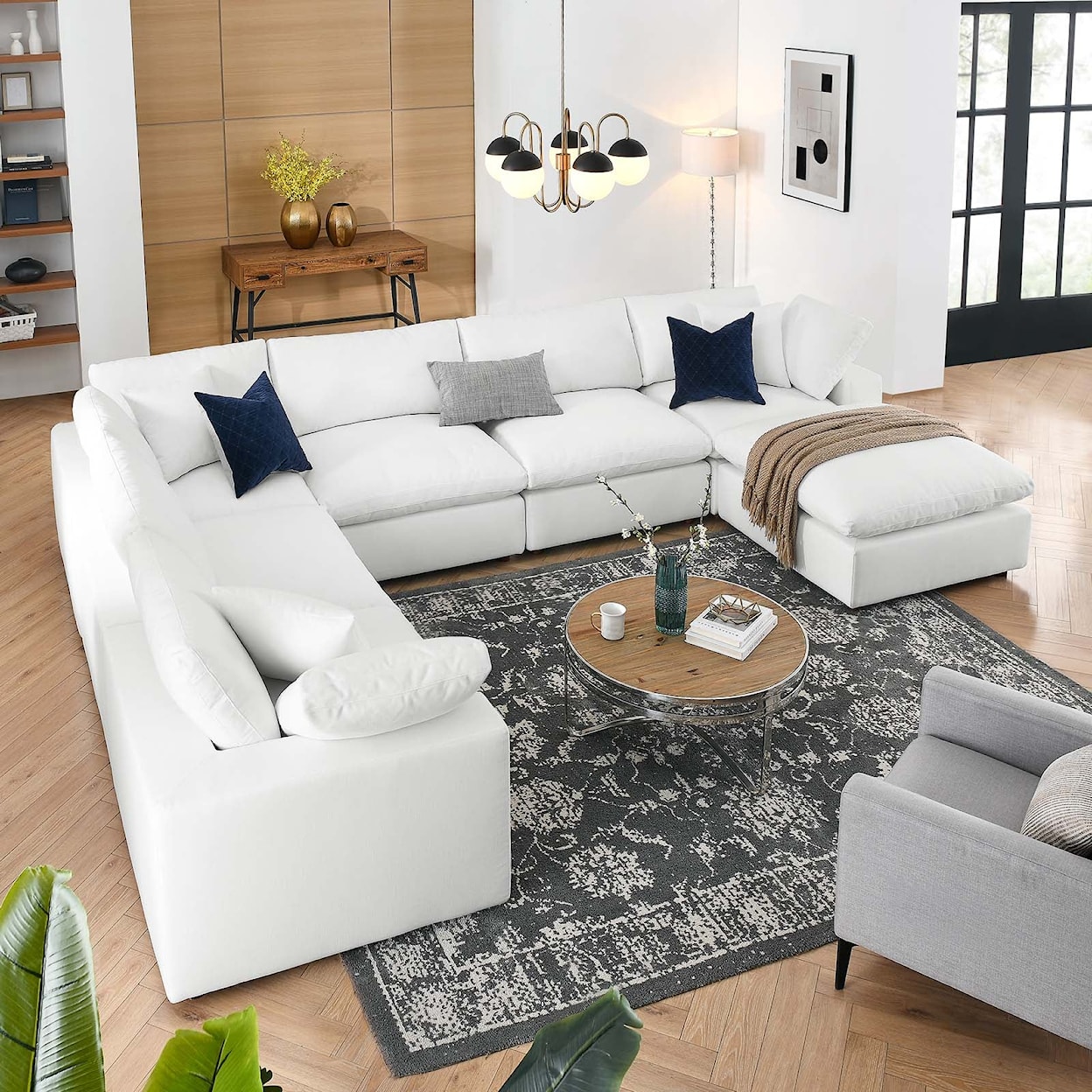 Modway Commix 7-Piece Sectional Sofa