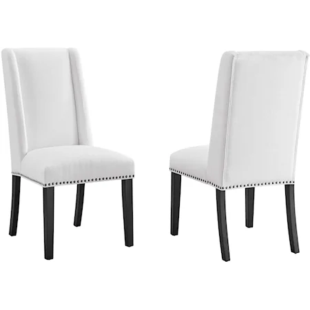 Set of 2 Upholstered Dining Side Chairs