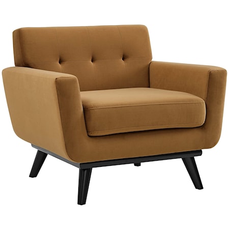 Engage Velvet Armchair