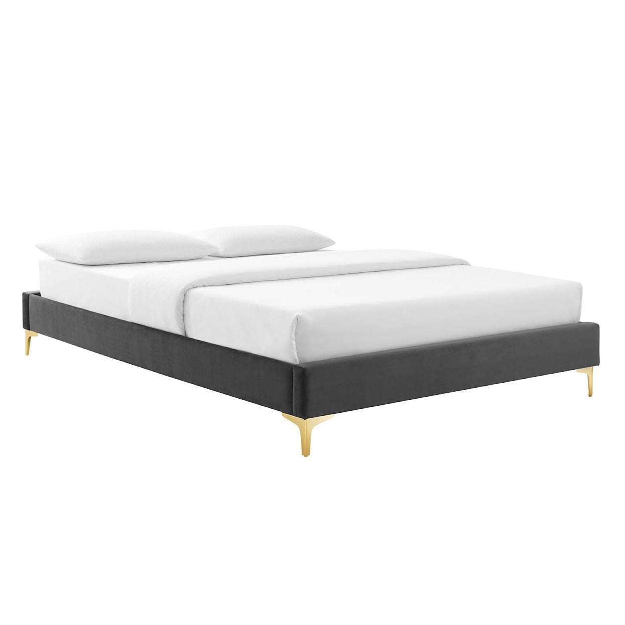 Modway Reagan Reagan Queen Velvet Platform Bed