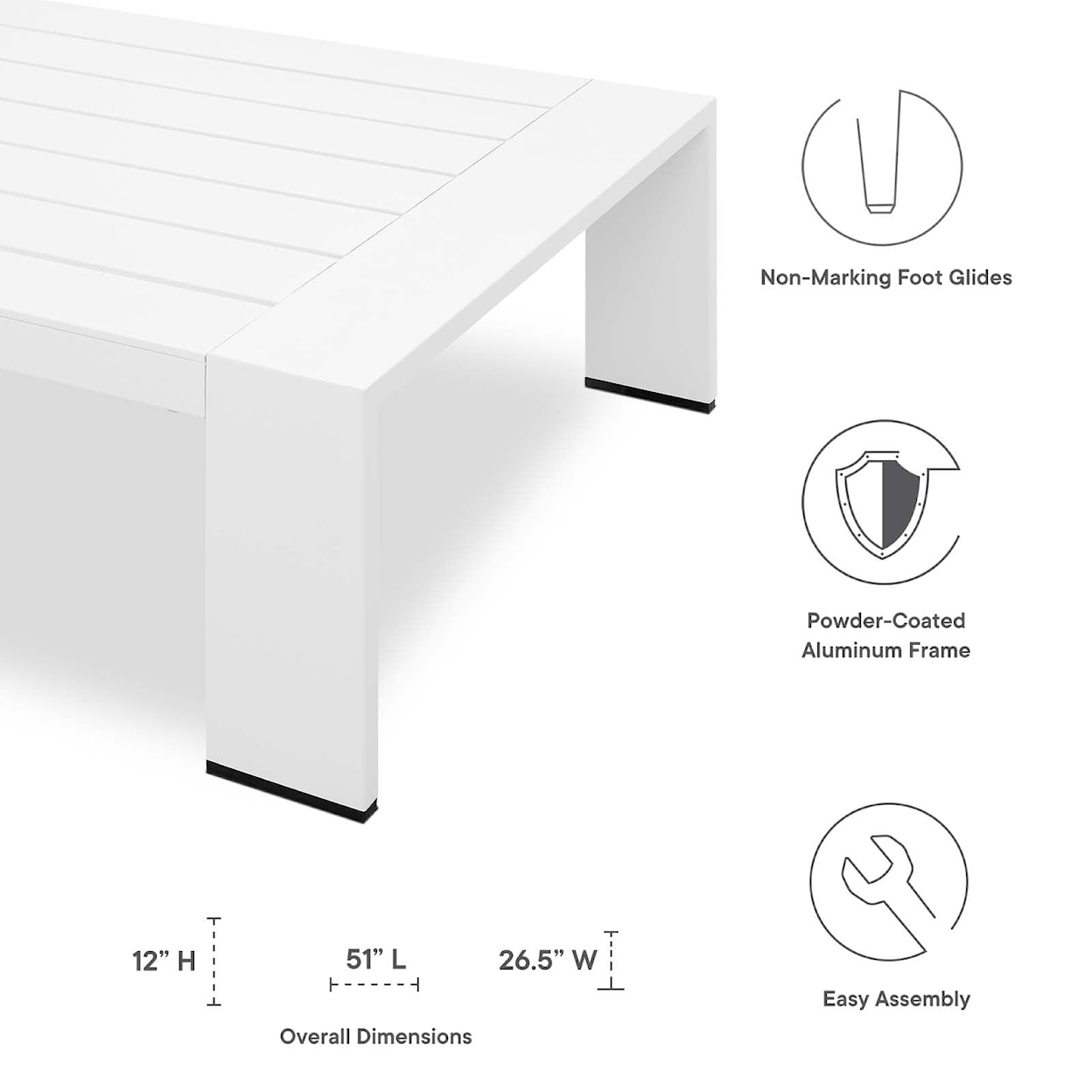 Modway Tahoe Tahoe Outdoor  Coffee Table