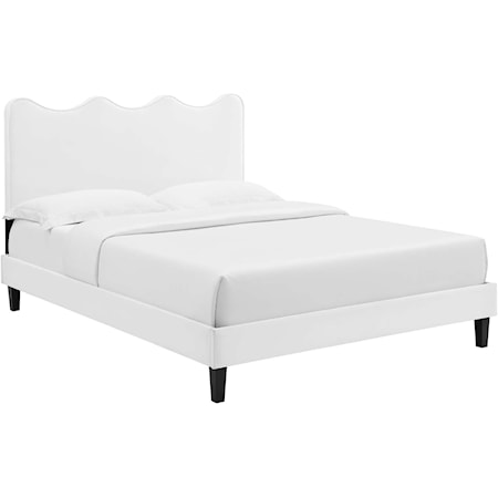 Current Velvet Twin Platform Bed