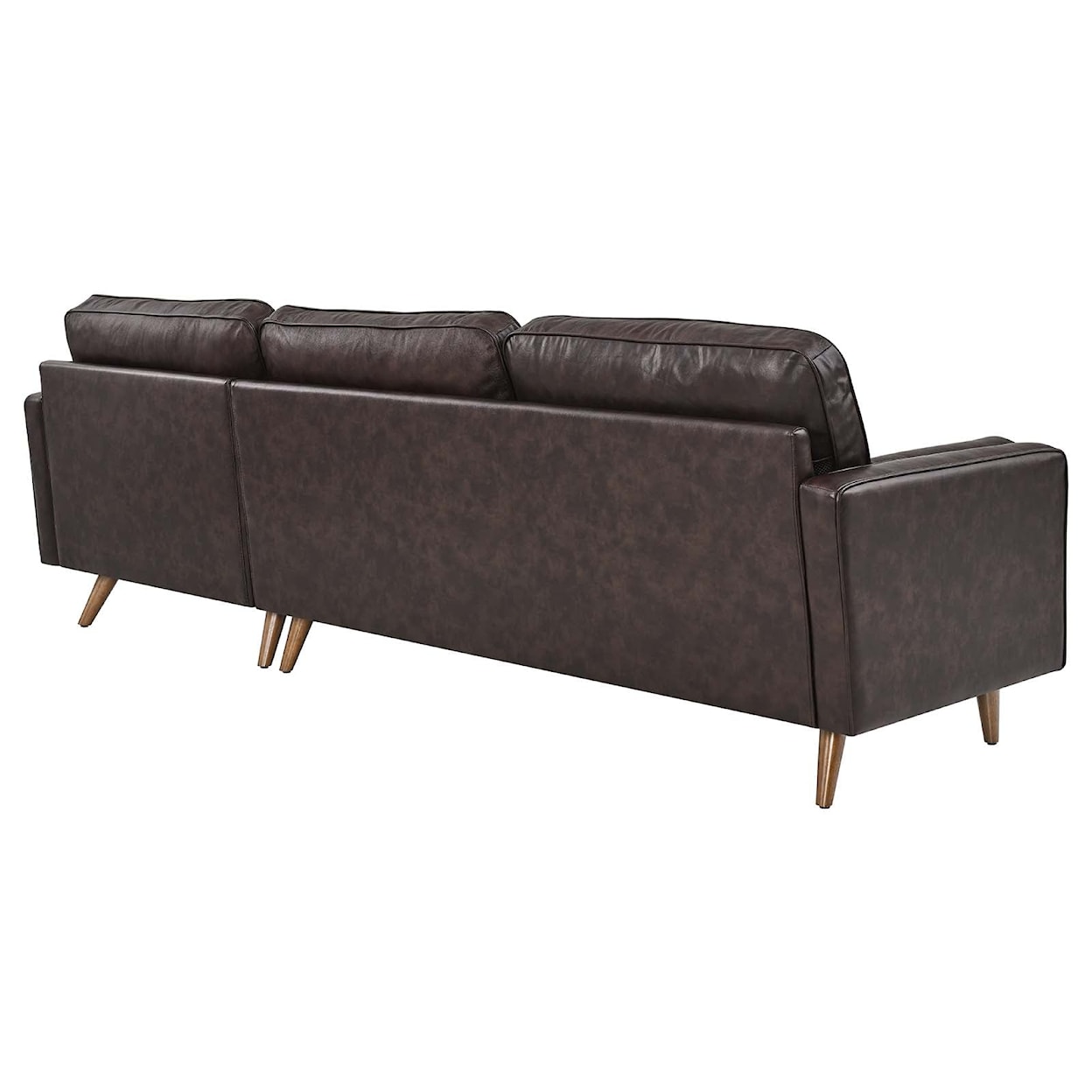 Modway Valour Valour 98" Leather Sectional Sofa