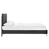 Modway Sofia Sofia Channel Velvet King Platform Bed