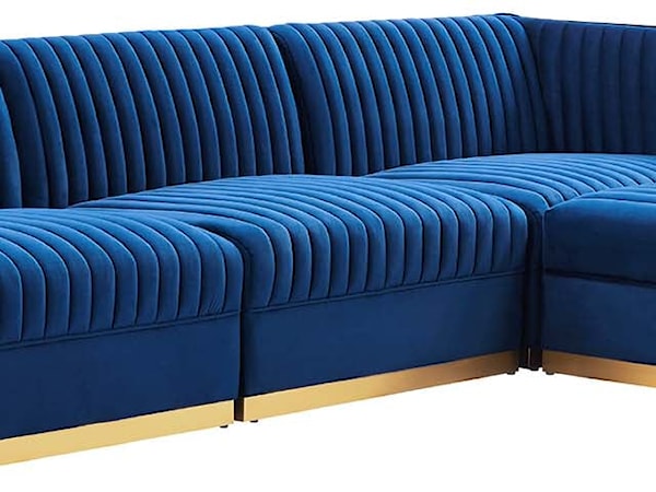 4-Piece Modular Sectional Sofa
