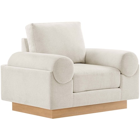 Oasis Upholstered Fabric Armchair