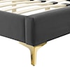 Modway Reagan Reagan Full Velvet Platform Bed