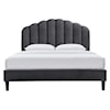 Modway Daisy Daisy Velvet King Platform Bed