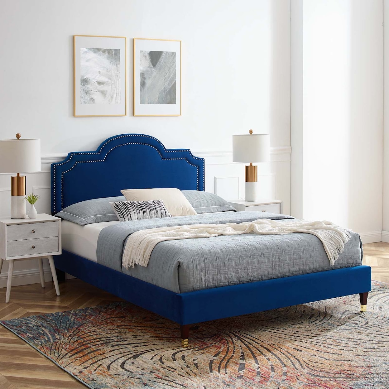 Modway Aviana Aviana Velvet Full Bed