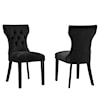 Modway Silhouette Silhouette Velvet Dining Chairs - Set of 2