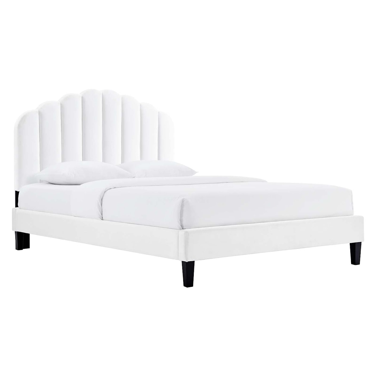 Modway Daisy Daisy Velvet King Platform Bed