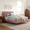 Modway Sofia Sofia Channel Velvet King Platform Bed