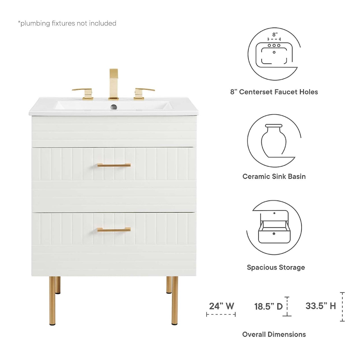 Modway Daybreak Bathroom Vanity