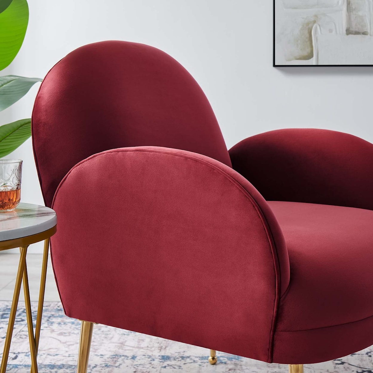 Modway Transcend Transcend Velvet Armchair