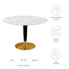 Modway Zinque Zinque 47" Round Terrazzo Dining Table