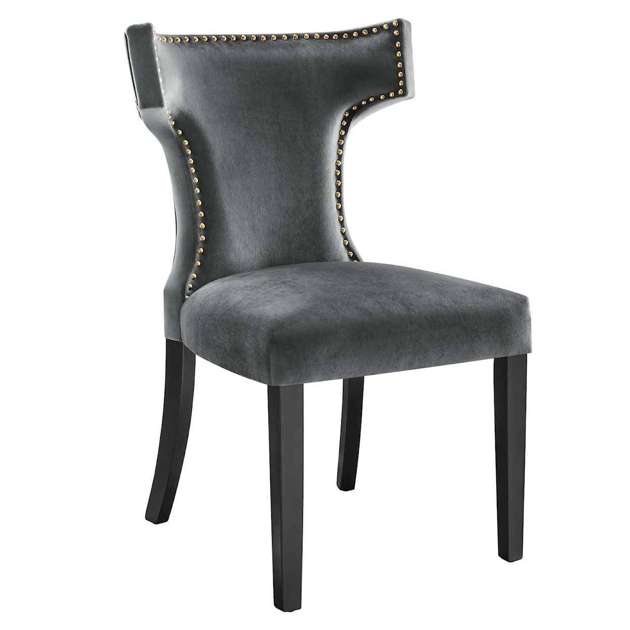 Modway Curve Curve Velvet Dining Chairs - Set of 2