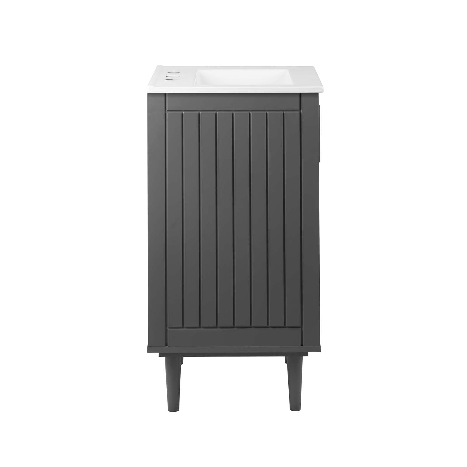 Modway Augusta EEI5800GRYWHI Augusta 24" Bathroom Vanity Value