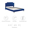 Modway Liva Liva Velvet King Bed