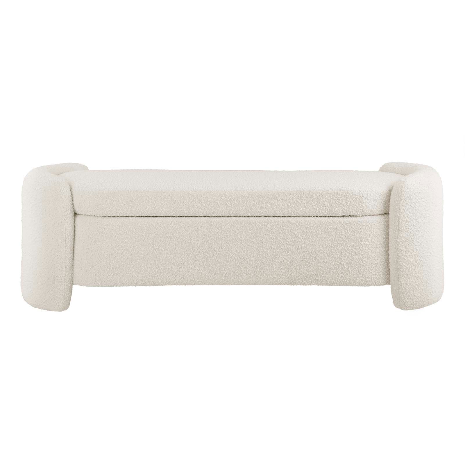 Modway Nebula EEI6056IVO Nebula Boucle Upholstered Bench Value City
