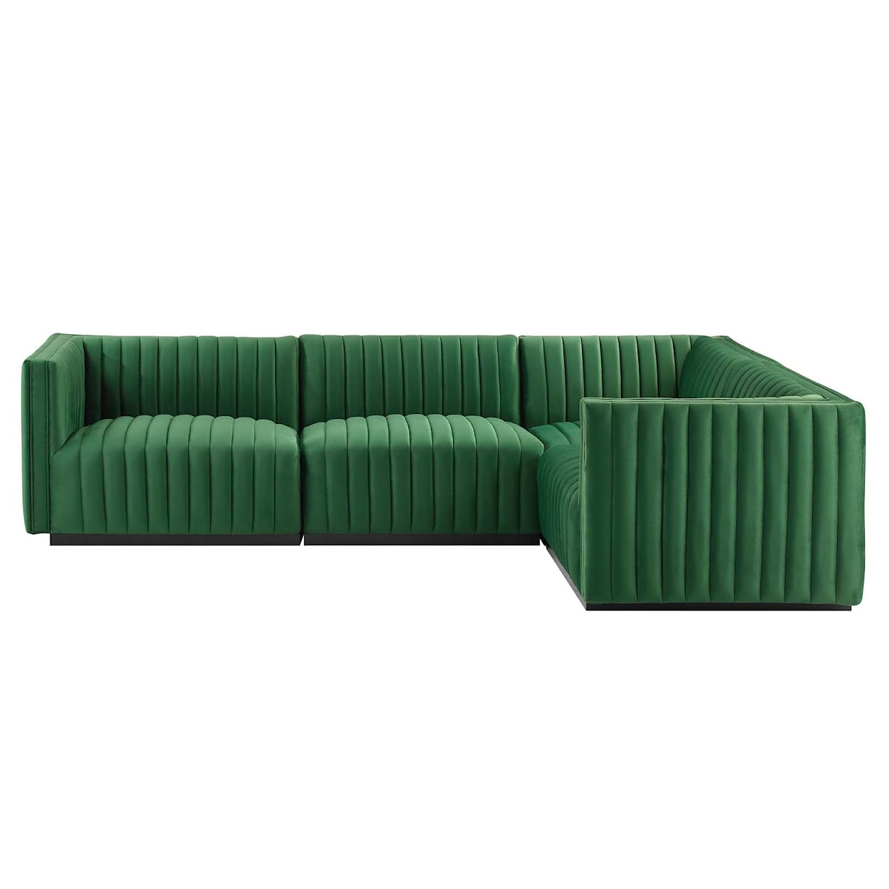 Modway Conjure Velvet 4-Piece Sectional