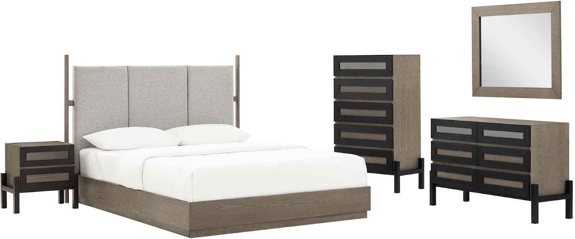 Merritt 5 Piece Upholstered Bedroom Set