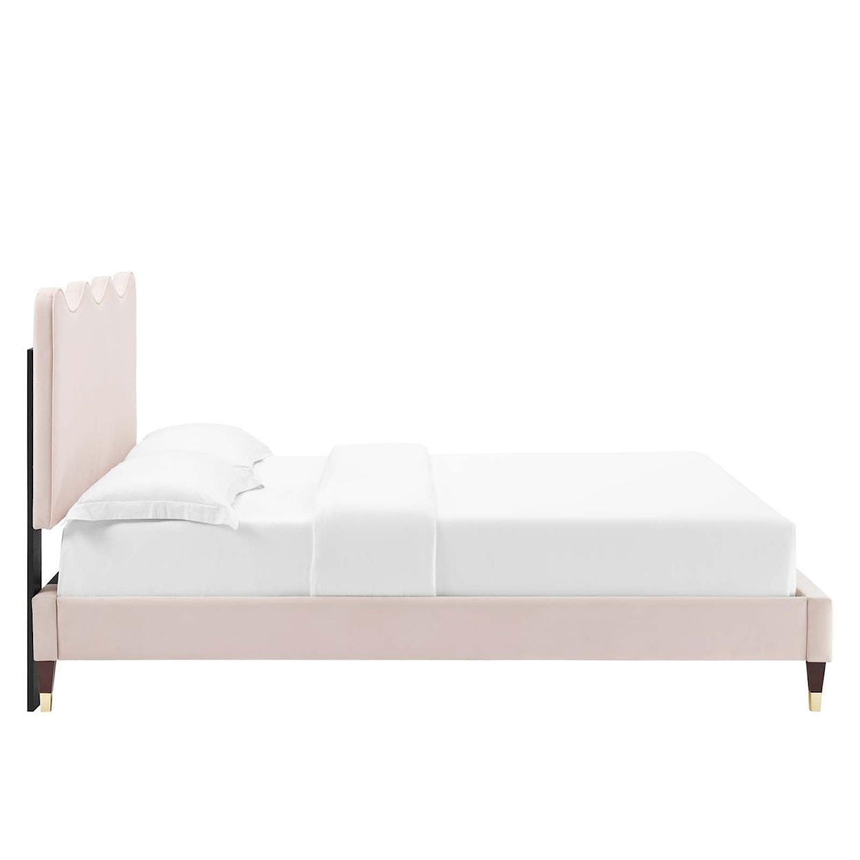 Modway Current Current Velvet Twin Platform Bed