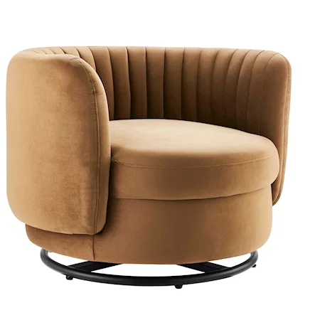 Embrace Velvet Swivel Chair