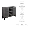 Modway Render Render Bar Cabinet