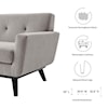 Modway Engage Engage Herringbone Fabric Armchair