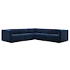 Modway Conjure Velvet 5-Piece Sectional