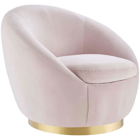 Buttercup Velvet Swivel Chair