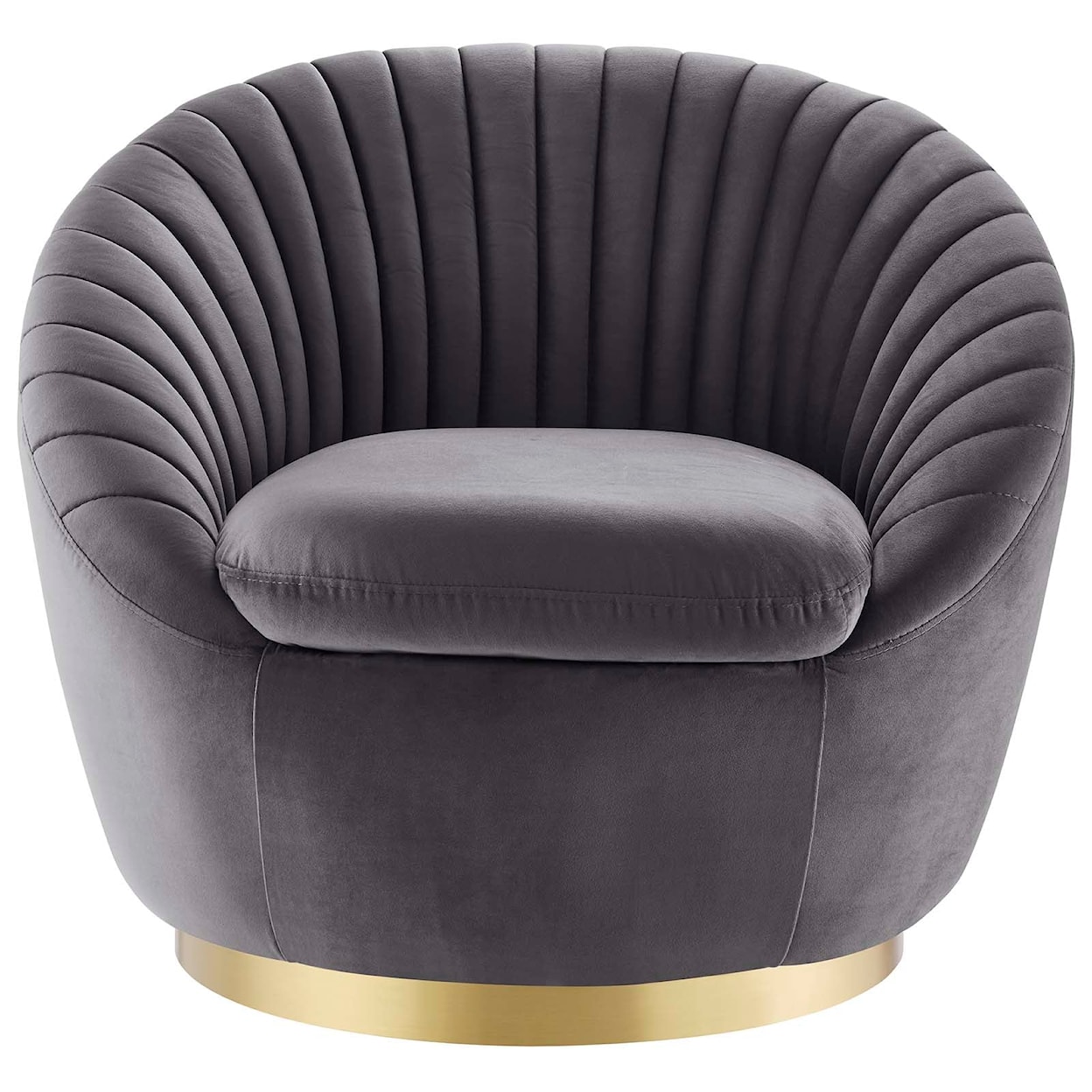 Modway Whirr Whirr Velvet Swivel Chair