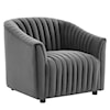 Modway Announce Announce Velvet Channel Armchair