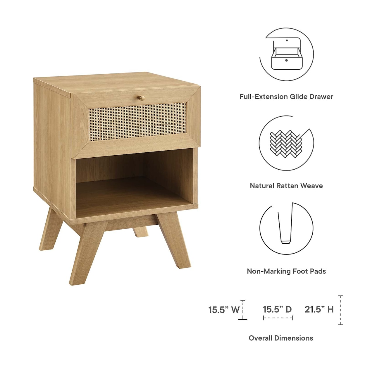 Modway Soma Soma 1-Drawer Nightstand