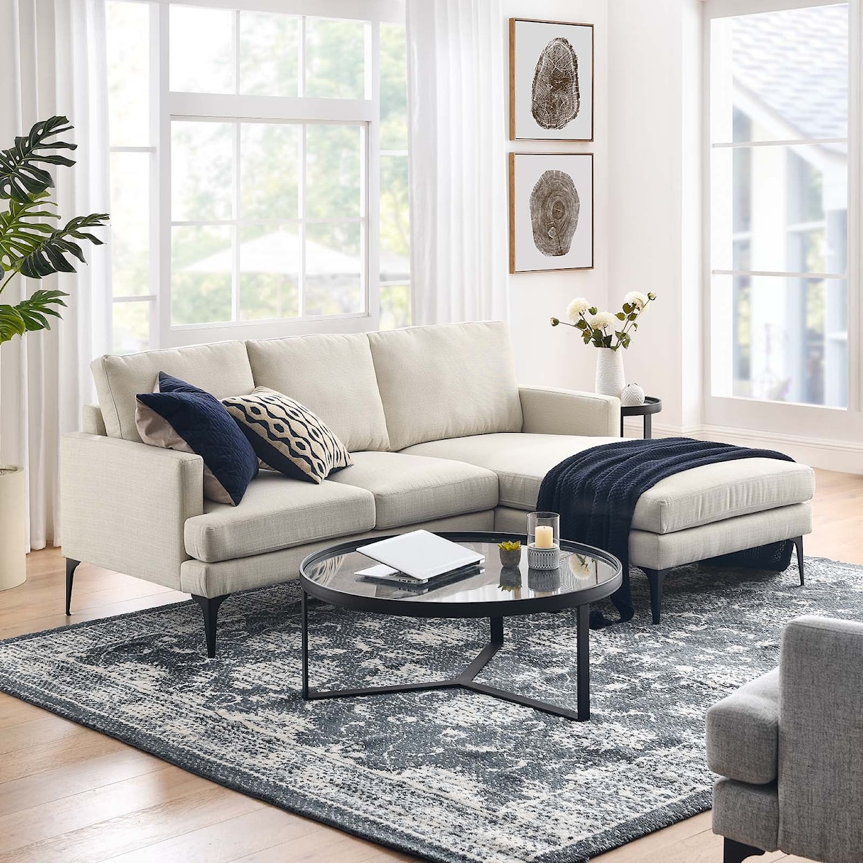 Modway Evermore Upholstered Sectional Sofa