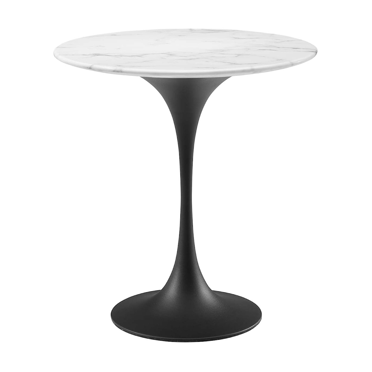 Modway Lippa Lippa 20" Round Artificial Marble Side Table